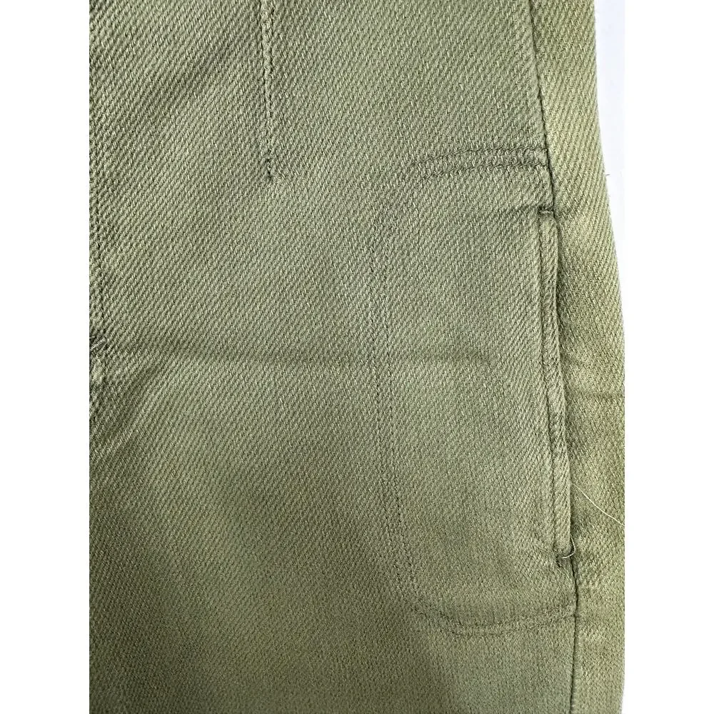 Free People We The Free Osaka Barrel Mid Rise Barrel Pants Olive Green Size 27